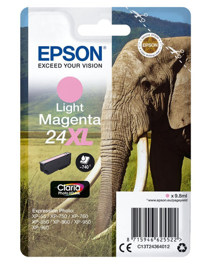 Epson Elephant Cartuccia Magenta chiaro XL [C13T24364012]