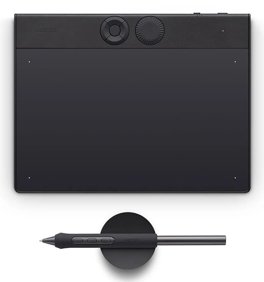 Wacom Intuos Pro Small  2025 tavoletta grafica Nero 187 x 105 mm USB/Bluetooth [PTK470K0B]