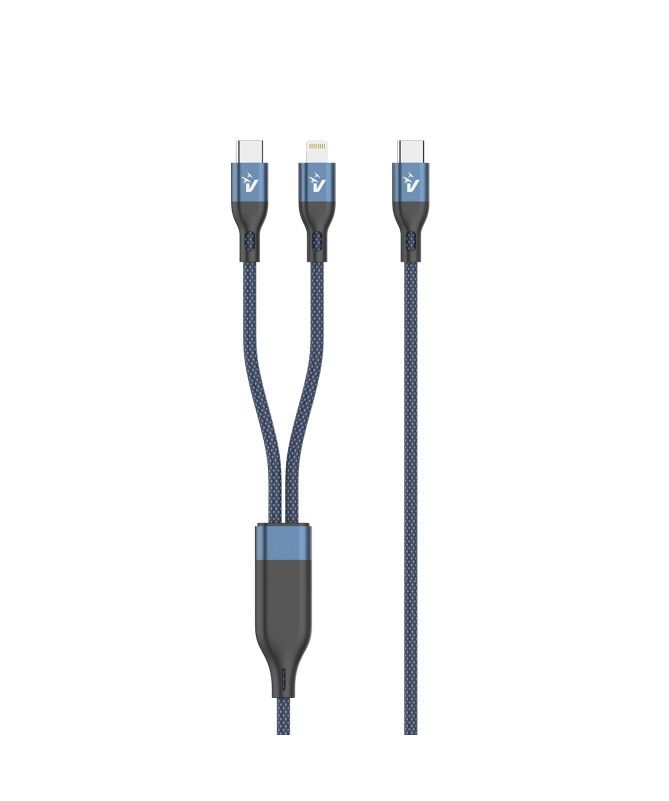 Vultech CS-NCCL12BL cavo USB USB 2.0 1,2 m USB C USB C/Lightning 480 Gbit/s 100 W Blu [CS-NCCL12BL]
