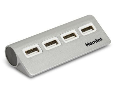 Hamlet 4 port Hub usb 2.0 a 4 porte 480 Mbps [XHUB4020AL]
