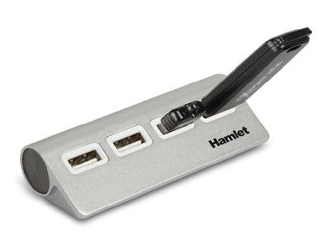 Hamlet 4 port Hub usb 2.0 a 4 porte 480 Mbps [XHUB4020AL]