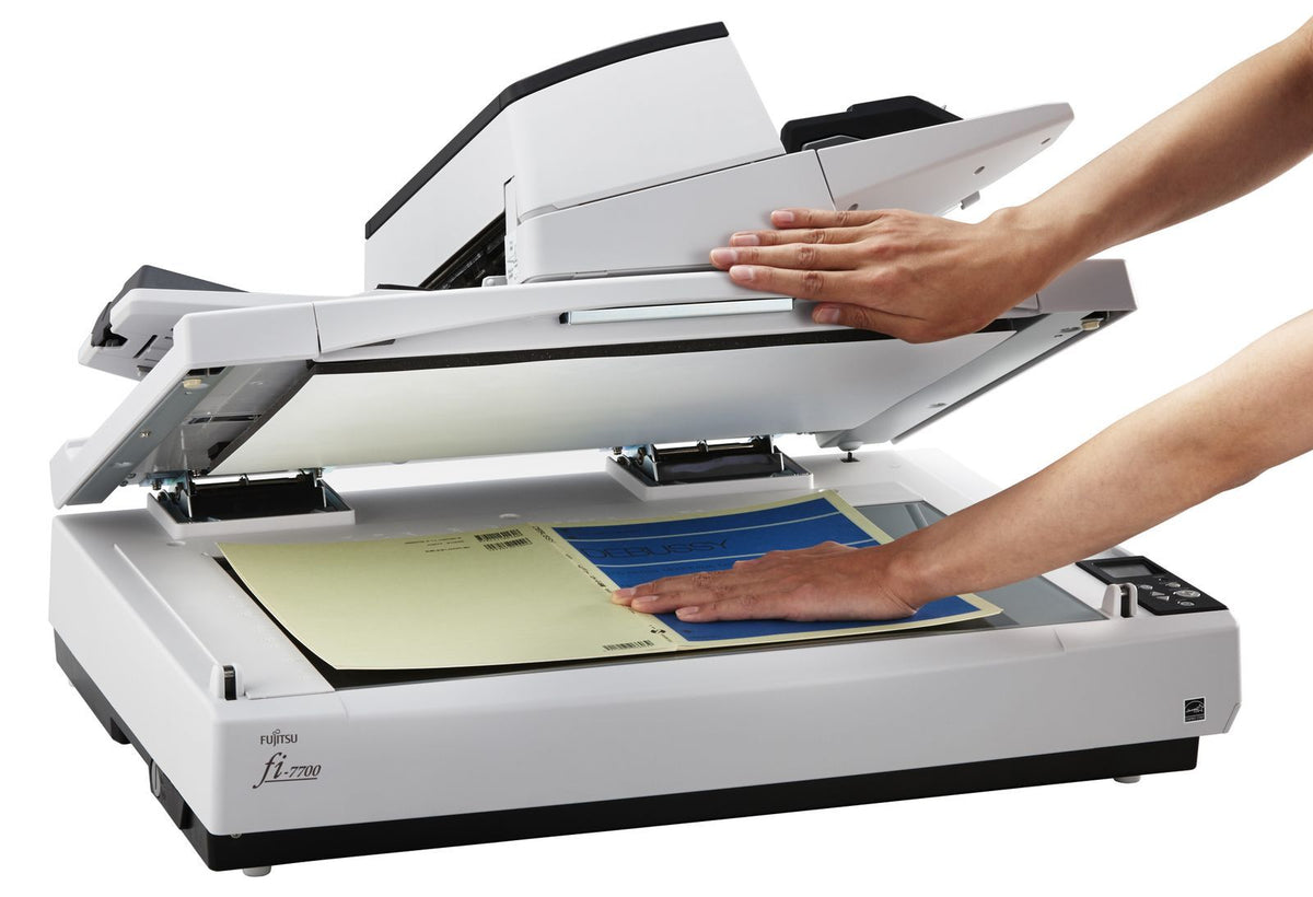 Ricoh fi-7700 Scanner piano e ADF 600 x 600 DPI A3 Nero, Bianco [PA03740-B001]