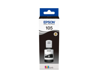 Epson Flacone di inchiostro a pigmenti Nero 105 EcoTank [C13T00Q140]