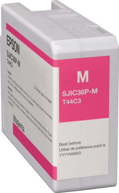 Epson SJIC36P(M): Ink cartridge for ColorWorks C6500/C6000 (Magenta) [C13T44C340]