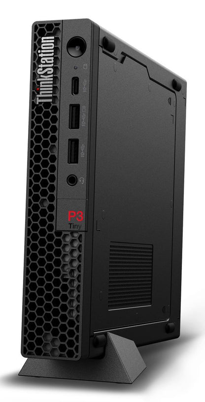 Lenovo ThinkStation P3 Tiny Intel Core i7 i7-14700T 32 GB DDR5-SDRAM 1 TB SSD NVIDIA RTX A400 Windows 11 Pro Mini PC Nero [30H000A2IX]