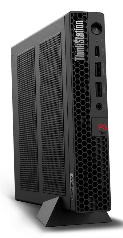 Lenovo ThinkStation P3 Tiny Intel Core i7 i7-14700T 32 GB DDR5-SDRAM 1 TB SSD NVIDIA RTX A400 Windows 11 Pro Mini PC Nero [30H000A2IX]