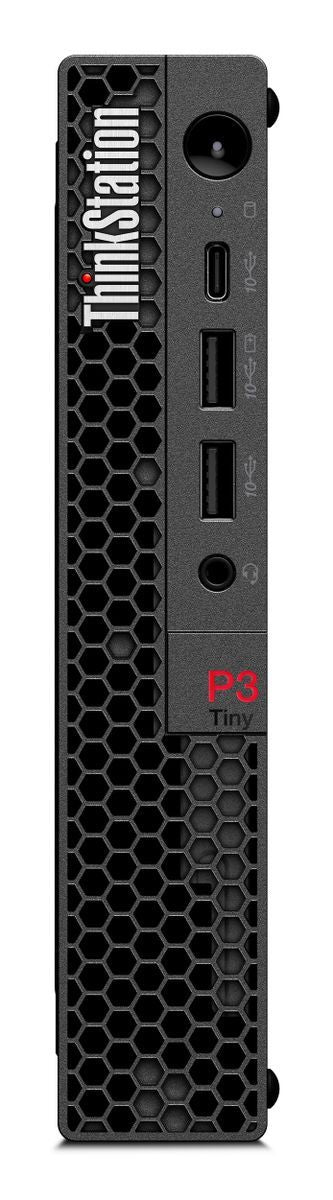 Lenovo ThinkStation P3 Tiny Intel Core i7 i7-14700T 32 GB DDR5-SDRAM 1 TB SSD NVIDIA RTX A400 Windows 11 Pro Mini PC Nero [30H000A2IX]