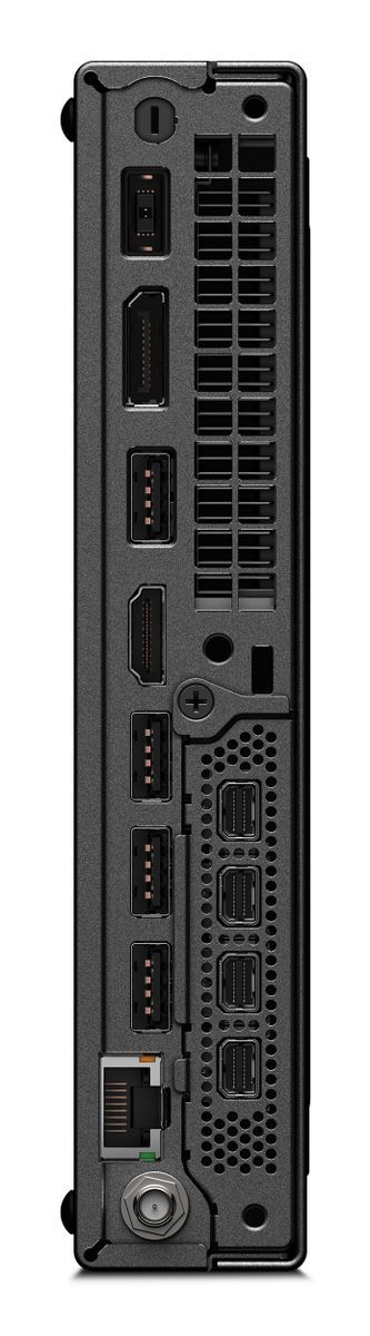 Lenovo ThinkStation P3 Tiny Intel Core i7 i7-14700T 32 GB DDR5-SDRAM 1 TB SSD NVIDIA RTX A400 Windows 11 Pro Mini PC Nero [30H000A2IX]