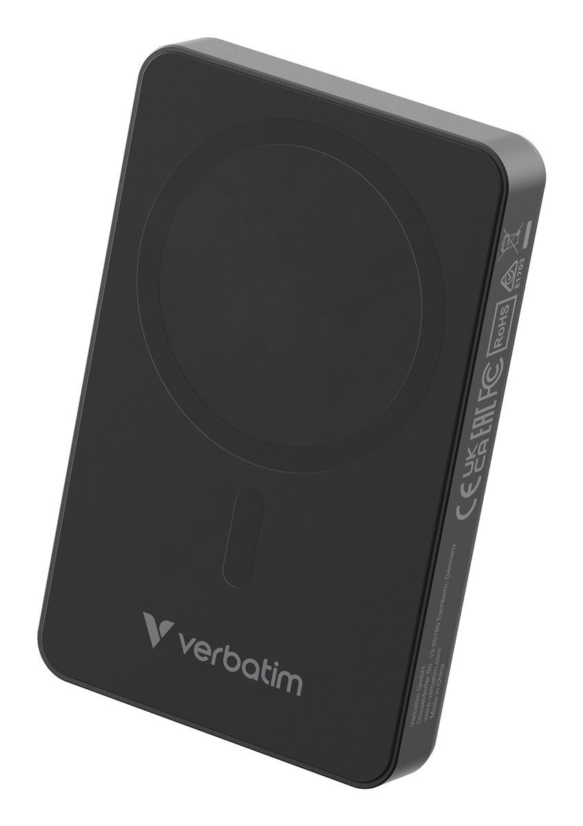 VERBATIM POWER BANK CHARGENGO ESSENTIALS MAGNETIC WIRELESS 10000MAH BLACK [32227]