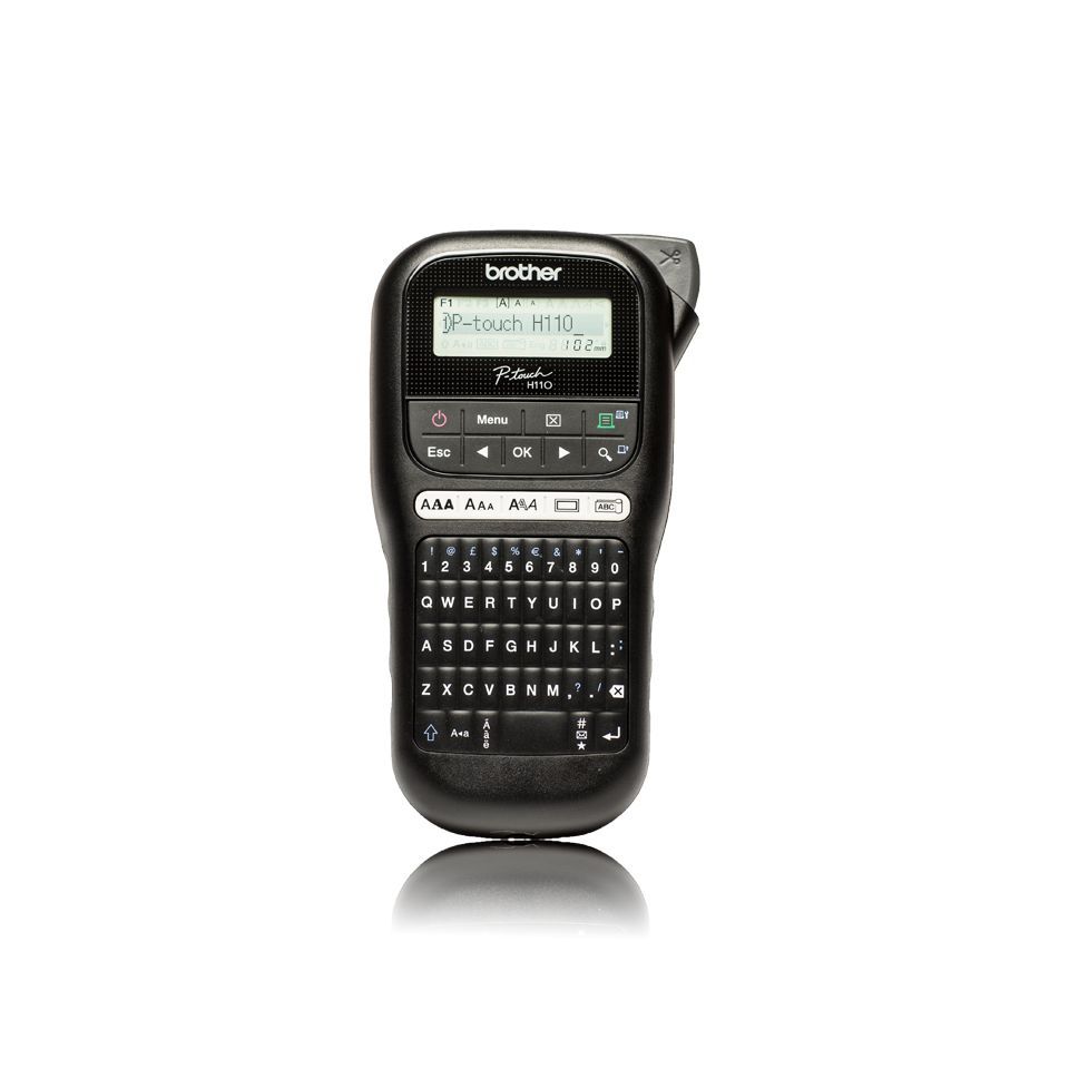 Brother PT-H110 stampante per etichette (CD) Trasferimento termico 180 x 180 DPI 20 mm/s TZe QWERTY [PTH110TA1]