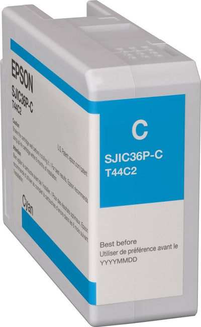 Epson SJIC36P(C): Ink cartridge for ColorWorks C6500/C6000 (Cyan) [C13T44C240]