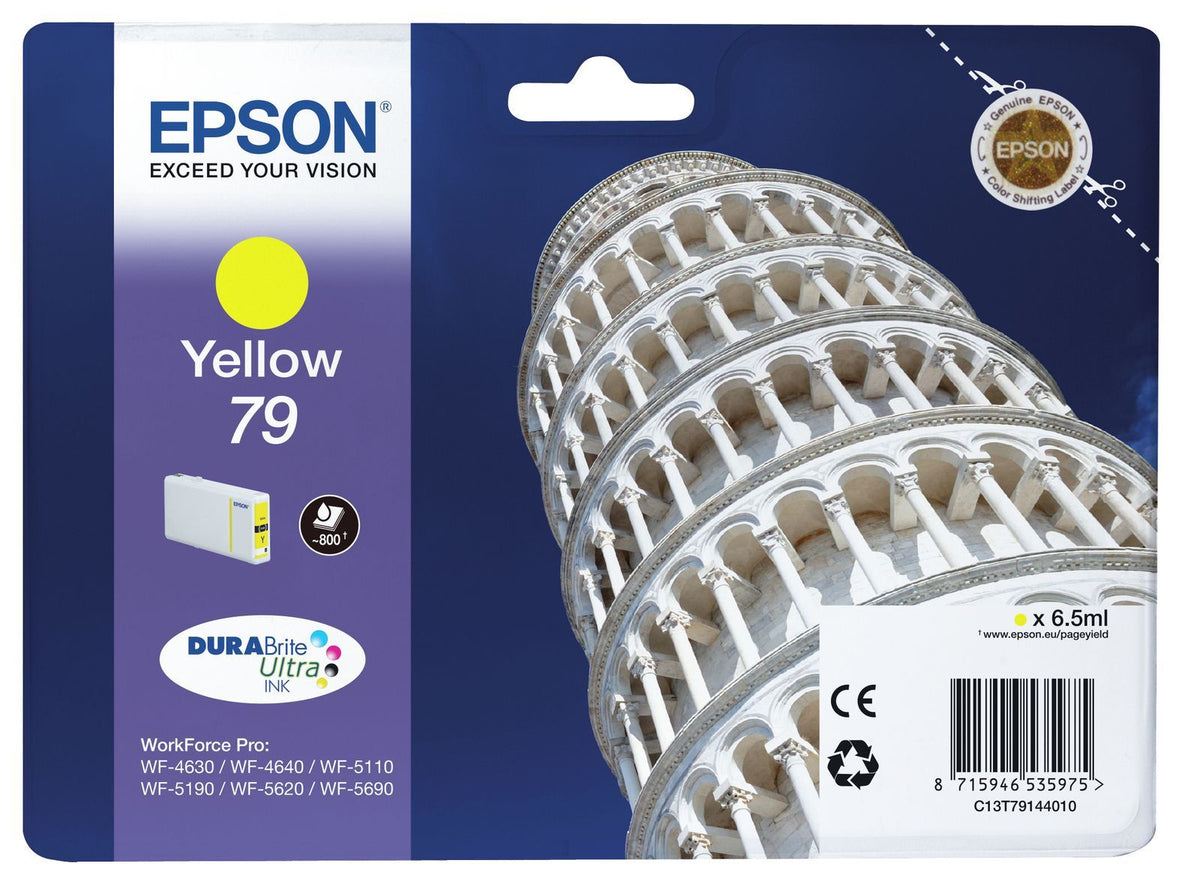 Epson Tower of Pisa Tanica Giallo [C13T79144010]