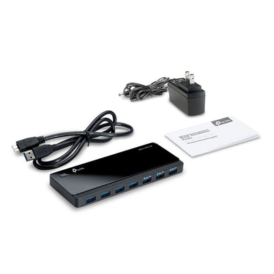 TP-Link UH700 hub di interfaccia USB 3.2 Gen 1 (3.1 Gen 1) Micro-B 5000 Mbit/s Nero [UH700]