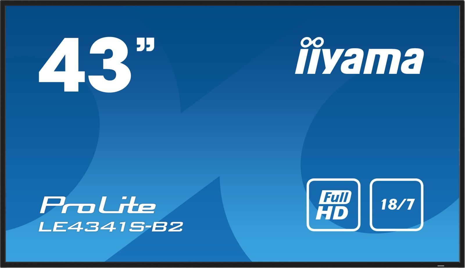 iiyama PROLITE LE4341S-B2 Pannello piatto per segnaletica digitale 108 cm (42.5") LCD 350 cd/m Full HD Nero 18/7 [LE4341S-B2]