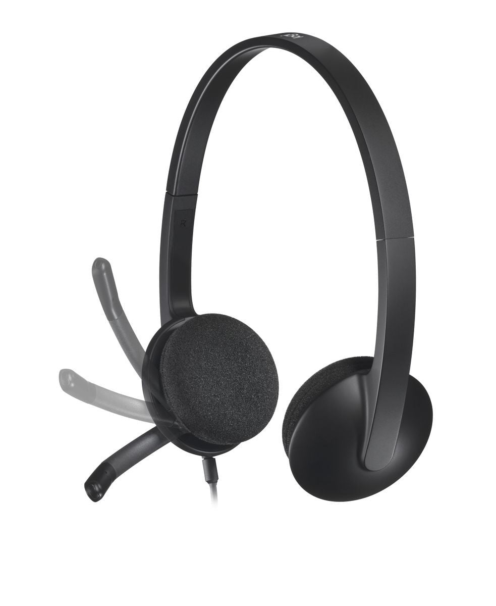 Logitech 981-000475 cuffia e auricolare Cablato A Padiglione Ufficio USB tipo A Nero [981-000475]