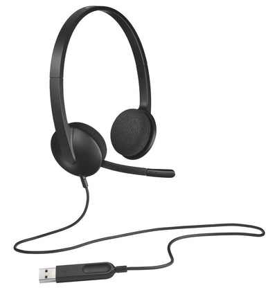 Logitech 981-000475 cuffia e auricolare Cablato A Padiglione Ufficio USB tipo A Nero [981-000475]