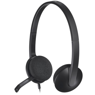 Logitech 981-000475 cuffia e auricolare Cablato A Padiglione Ufficio USB tipo A Nero [981-000475]