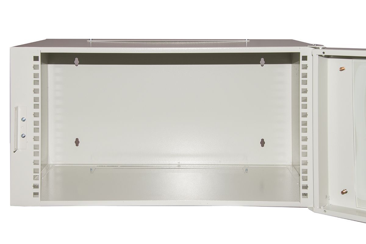 LINK Armadio Rack 19" 6U Profondita' 360 Mm Colore Grigio Porta In Vetro [LK1906U30]