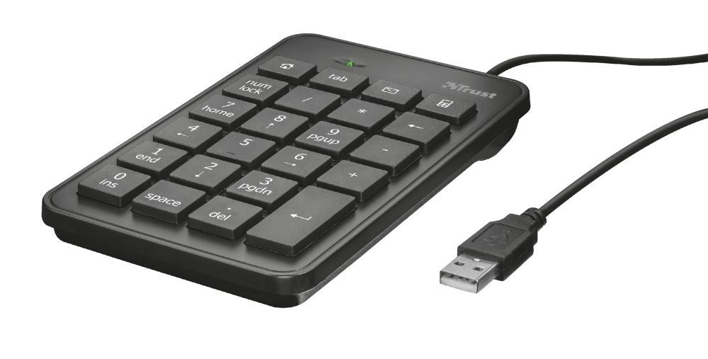 Trust 22221 tastierino numerico Laptop/PC USB Nero [22221]