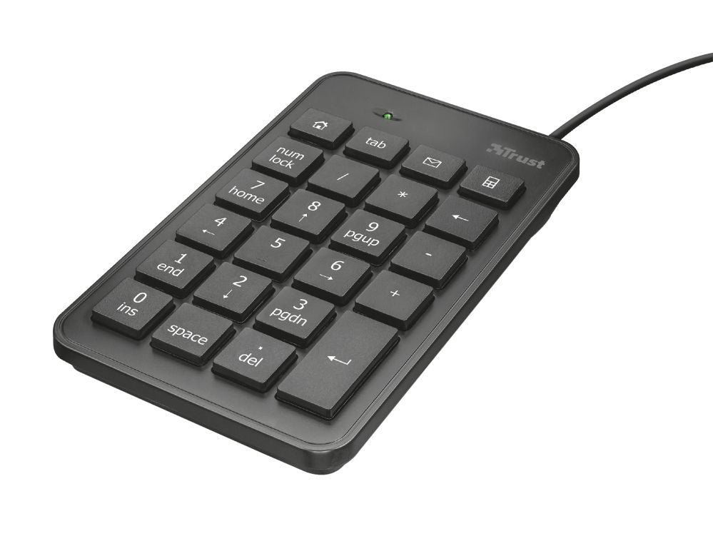 Trust 22221 tastierino numerico Laptop/PC USB Nero [22221]