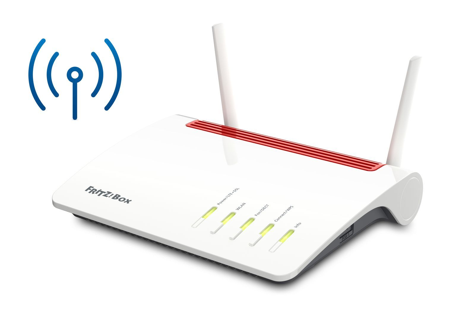 FRITZ!Box Box 6890 LTE router wireless Gigabit Ethernet Dual-band (2.4 GHz/5 GHz) 4G Rosso, Bianco [20002818]