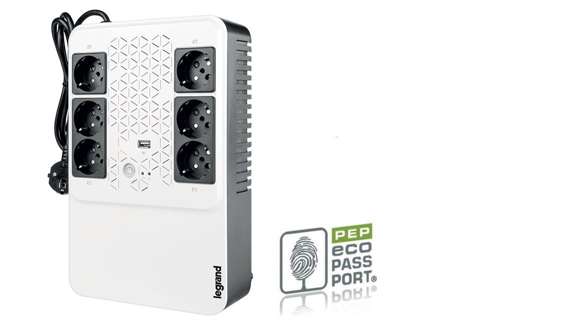 Legrand Keor ASI MULTIPLUG 800 GR gruppo di continuità (UPS) A linea interattiva 0,8 kVA 480 W 6 presa(e) AC [LG-310082]