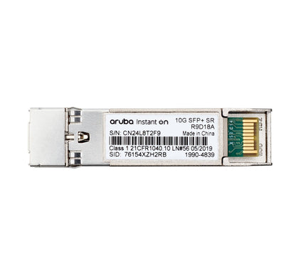 HPE Aruba Networking Aruba Instant On 10G SFP+ LC SR 300m OM3 MMF modulo del ricetrasmettitore di rete Fibra ottica 10000 Mbit/s SFP+ [R9D18A]