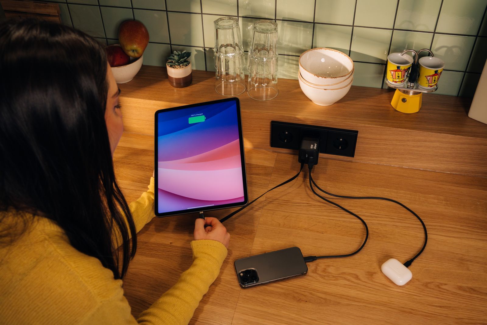 Verbatim GaN Charger 65W Universale Nero AC Ricarica rapida Interno [32217]