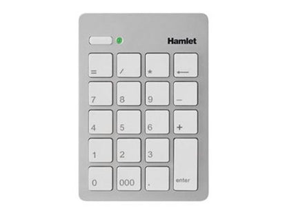 Hamlet Numeric Keypad tastierino numerico usb 2.0 argento [XKPADUSV]