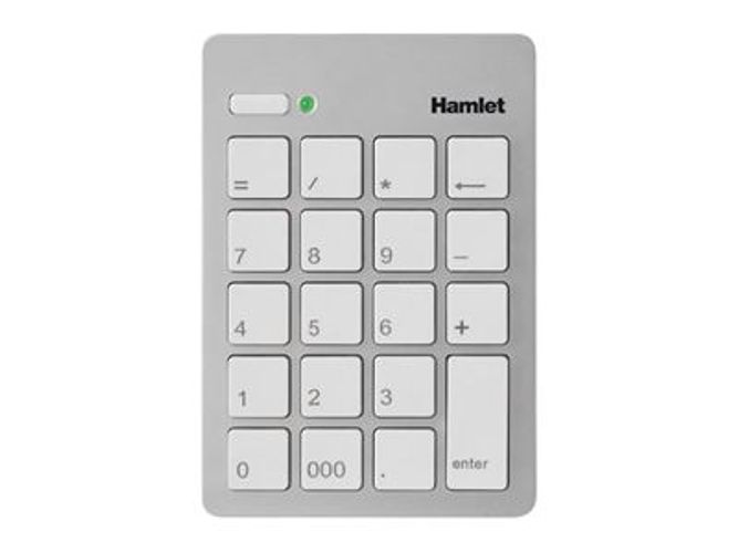 Hamlet Numeric Keypad tastierino numerico usb 2.0 argento [XKPADUSV]