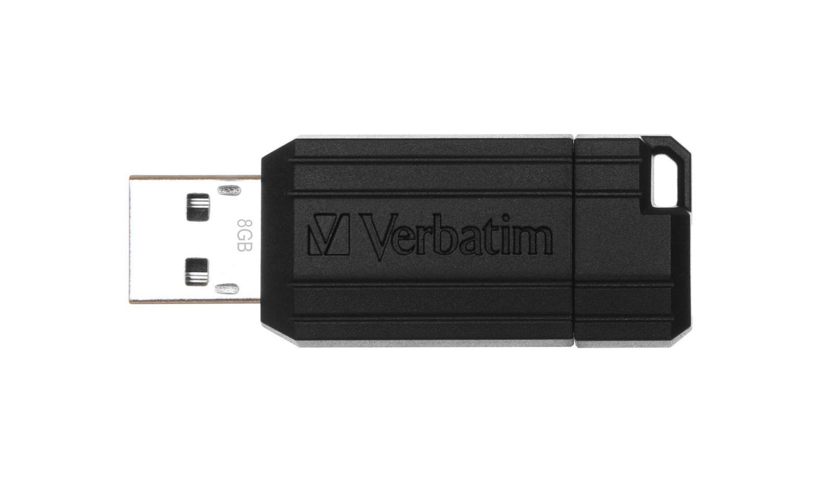 Verbatim PinStripe - Memoria USB da 8 GB - Nero [49062]