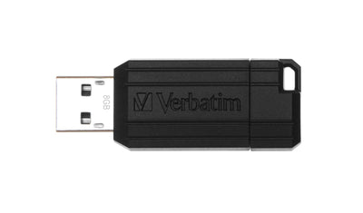 Verbatim PinStripe - Memoria USB da 8 GB - Nero [49062]