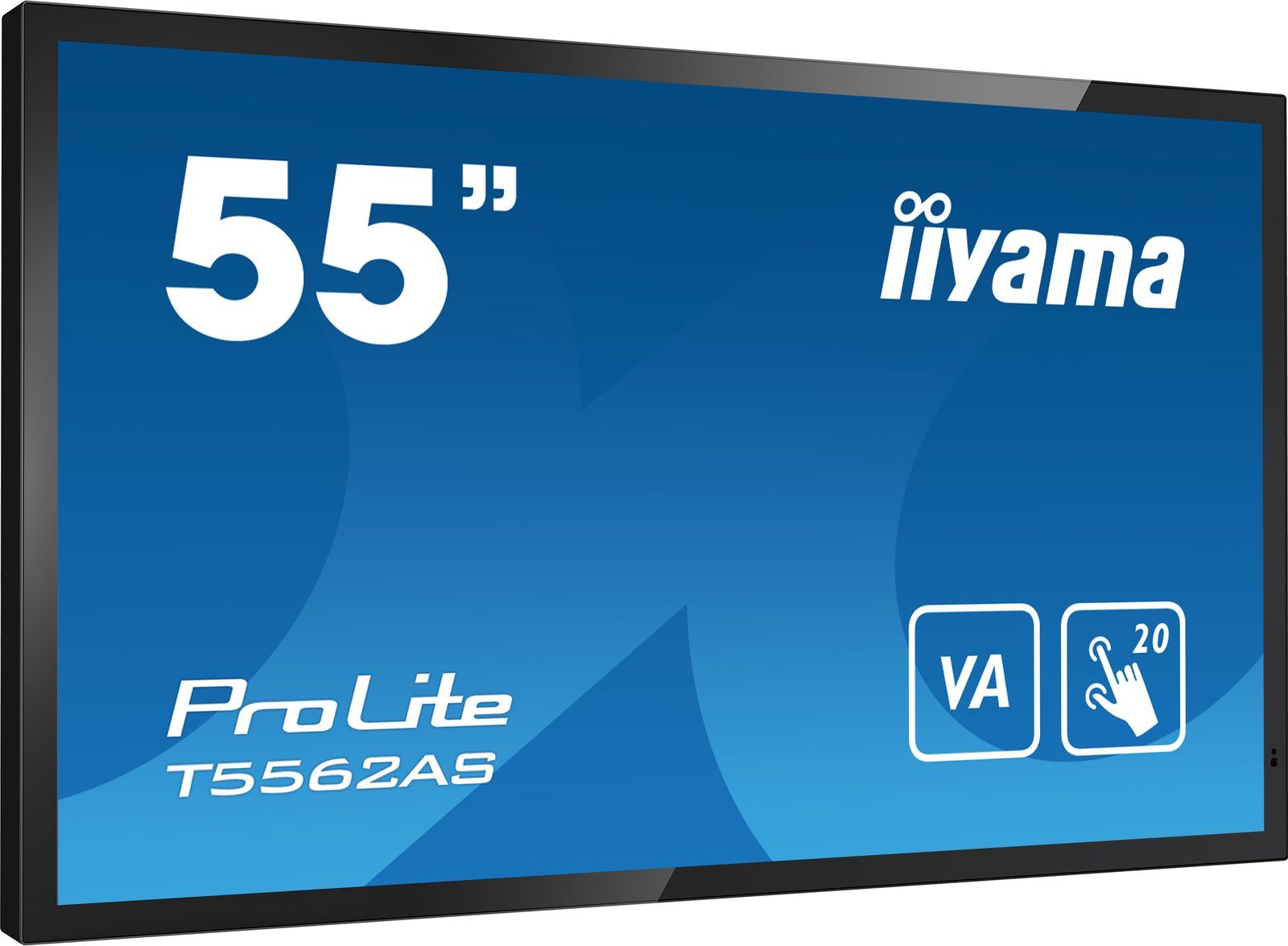 iiyama T5562AS-B1 visualizzatore di messaggi Pannello piatto interattivo 138,7 cm (54.6") VA 500 cd/m 4K Ultra HD Nero Touch screen Processore integrato Android 8.0 24/7 [T5562AS-B1]