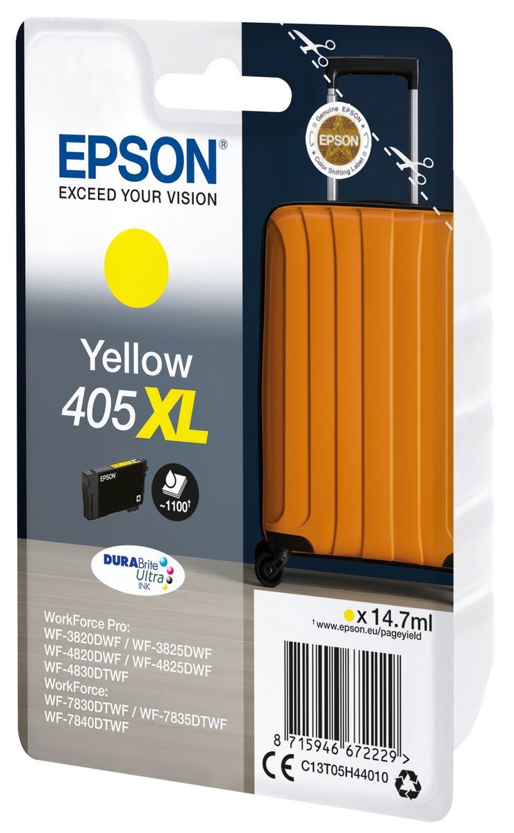 Epson Singlepack Yellow 405XL DURABrite Ultra Ink [C13T05H44010]