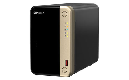 QNAP TS-264 NAS Tower Intel Celeron N5095 8 GB 0 TB QNAP QTS Nero, Oro [TS-264-8G]