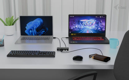 i-tec Universal KVM HUB 2x USB-C + 2x USB-A 3.0 [CAKVMHUB2A2C]