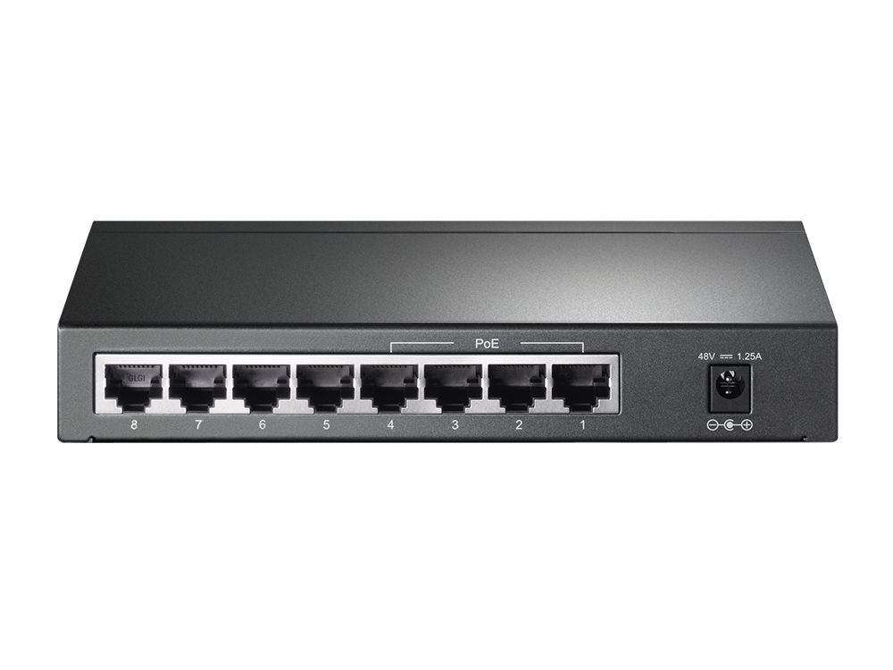 TP-Link TL-SG1008P switch di rete Non gestito Gigabit Ethernet (10/100/1000) Supporto Power over Ethernet (PoE) Nocciola [TL-SG1008P]
