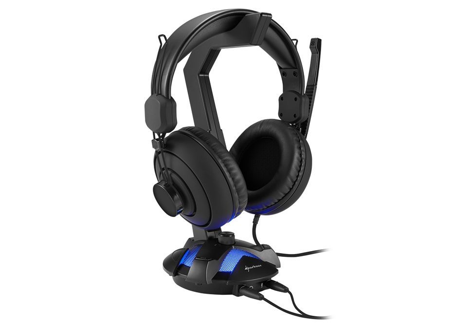 Sharkoon X-Rest 7.1 Supporto attivo Cuffie, Auricolare Nero [X-REST7.1]