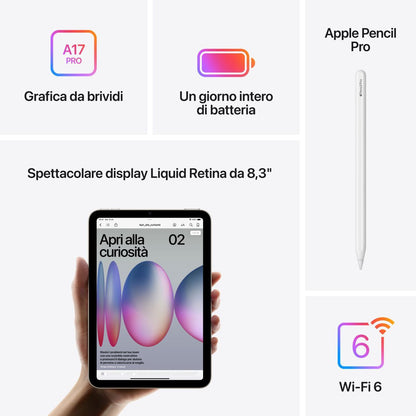 Apple iPad mini Wi-Fi 128GB - Grigio Siderale [MXN63TY/A]