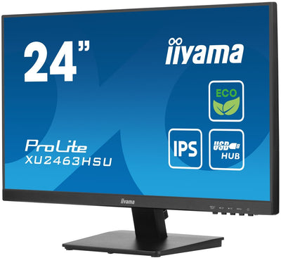 iiyama ProLite XU2463HSU-B1 Monitor PC 60,5 cm (23.8") 1920 x 1080 Pixel Full HD LED Nero [XU2463HSU-B1]