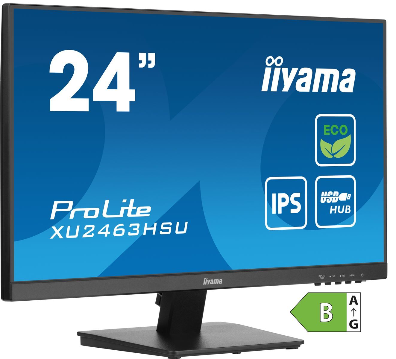 iiyama ProLite XU2463HSU-B1 Monitor PC 60,5 cm (23.8") 1920 x 1080 Pixel Full HD LED Nero [XU2463HSU-B1]
