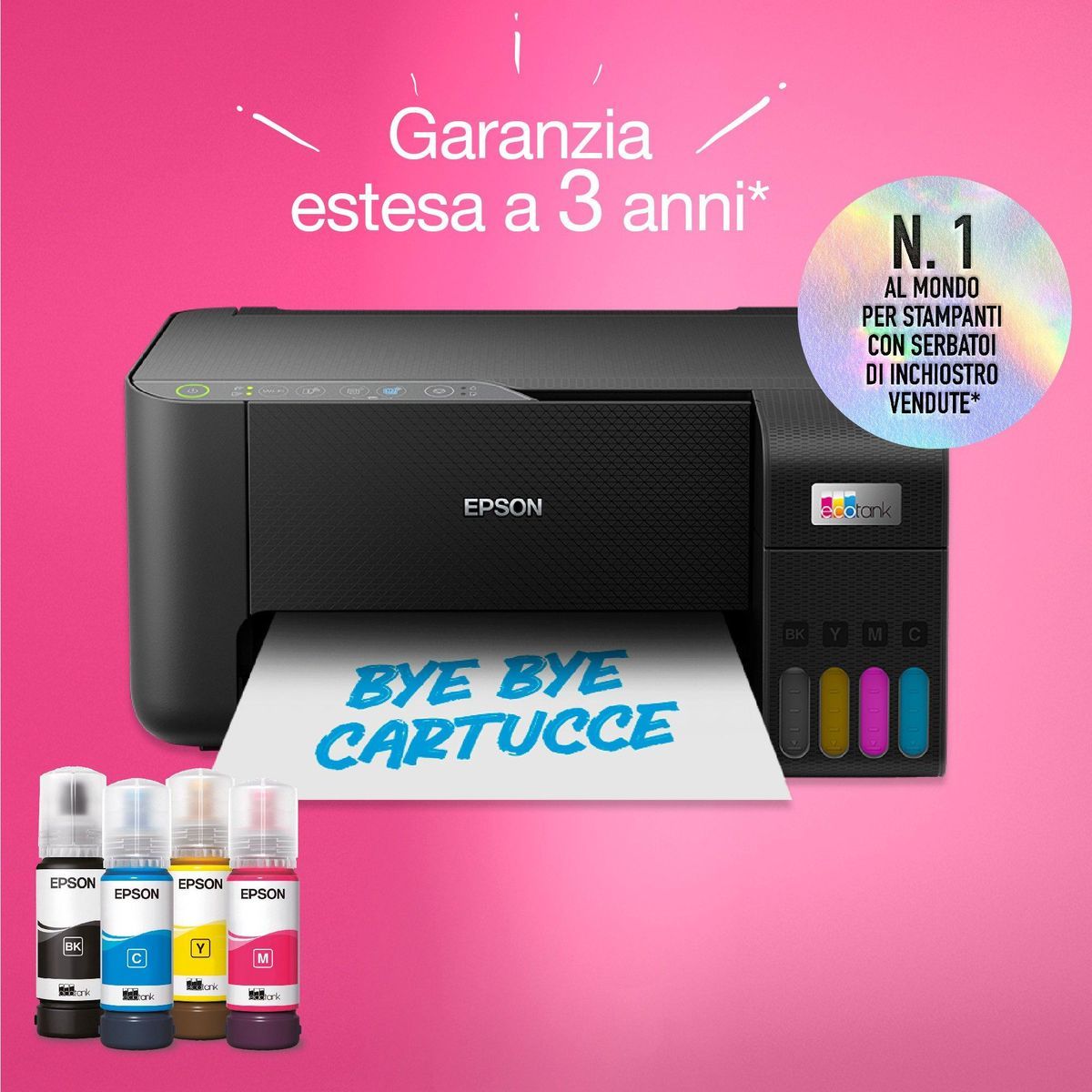 Epson EcoTank ET-2860 Ad inchiostro A4 5760 x 1440 DPI 33 ppm Wi-Fi [C11CJ67428]