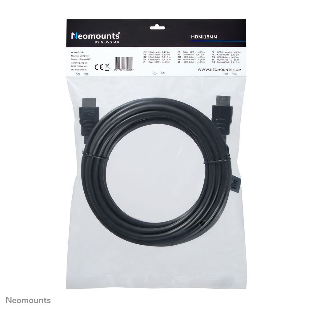 Neomounts HDMI15MM Cavo HDMI - 5 metri [HDMI15MM]