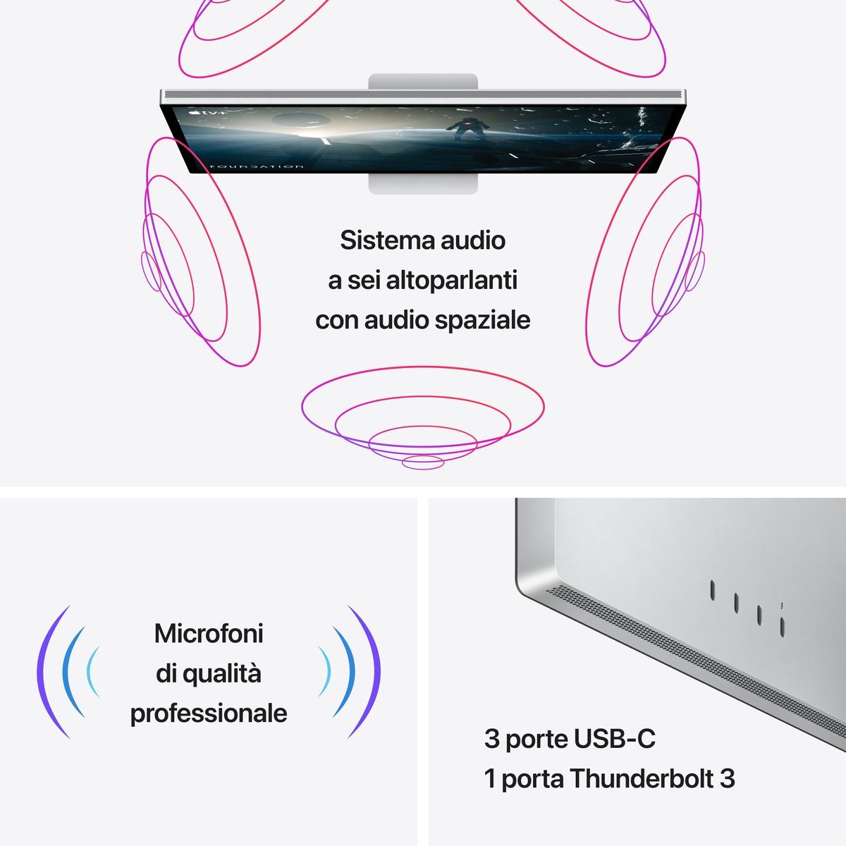 Apple Studio Display - Adattatore VESA, Supporto escluso - vetro standard [MMYQ3T/A] - ITPartners