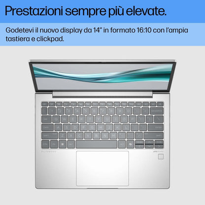 HP EliteBook 630 G11 Intel Core Ultra 5 125U Computer portatile 33,8 cm (13.3") WUXGA 16 GB DDR5-SDRAM 512 GB SSD Wi-Fi 6E (802.11ax) Windows 11 Pro Argento [A37RVET#ABZ]