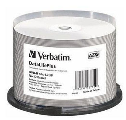 Verbatim DataLifePlus 4,7 GB DVD-R 50 pz [43755]