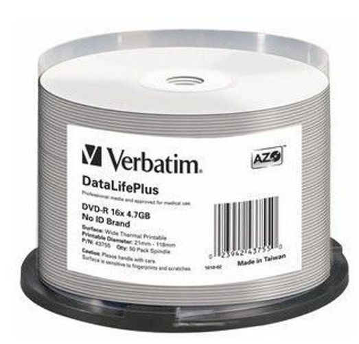 Verbatim DataLifePlus 4,7 GB DVD-R 50 pz [43755]