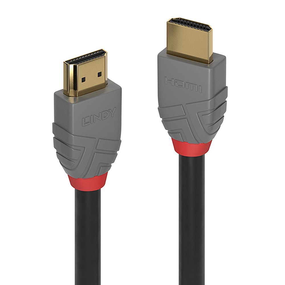 Lindy 36963 cavo HDMI 2 m HDMI tipo A (Standard) Nero, Grigio [LINDY36963]