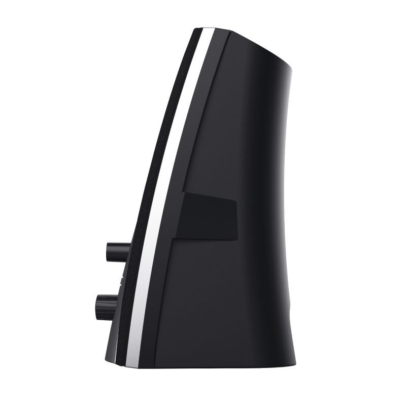 Trust 24660 set di altoparlanti 5 W PC/PC portatile Nero, Metallico 2.0 canali [24660]