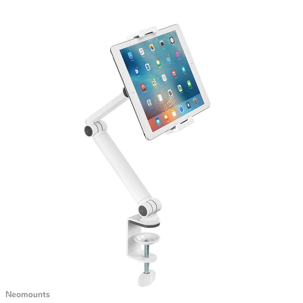Neomounts DS15-545WH1 Morsetto da tavolo porta tablet 4.7-12.9" - universale - mobilità completa [DS15-545WH1]